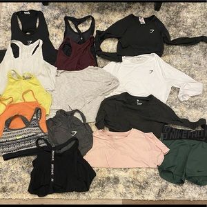 Lululemon, gymshark, Nike, all in motion lot
